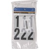 Hillman 843445 Reflective Adhesive Mailbox Number Pack, 3", Black and
