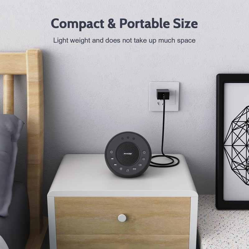 REACHER R2 White Noise Sound Machine for Baby Sleep and