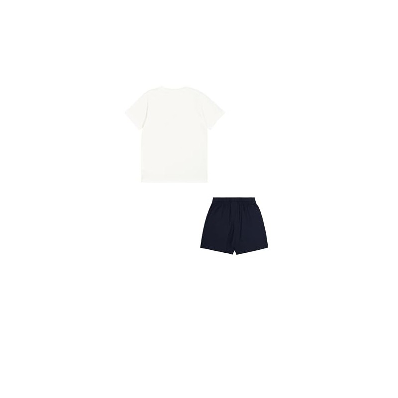 Champion Boys' Legacy Boy-Graphic Crew Neck with Logo Set, White
