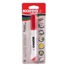 Kores - Red Whiteboard Marker Pen - K-Marker XW1, Bullet Tip with Low-Odour Ink - Dry Wipe Marker Pens - School Supplies, Office Supplies - Pack of 1