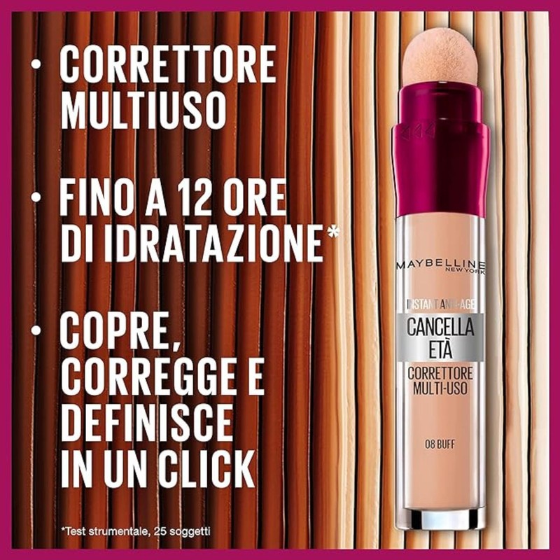 Maybelline New York Correttore Multi-Uso, Idratante e con Coprenza Modulabile,
