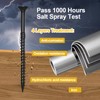 VGBUY Deck Screws #14 x 3 inch,Heavy Duty Exterior Wood