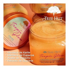 Exfoliante corporal Tree Hut Tropic Glow reafirmante de azúcar 510 g