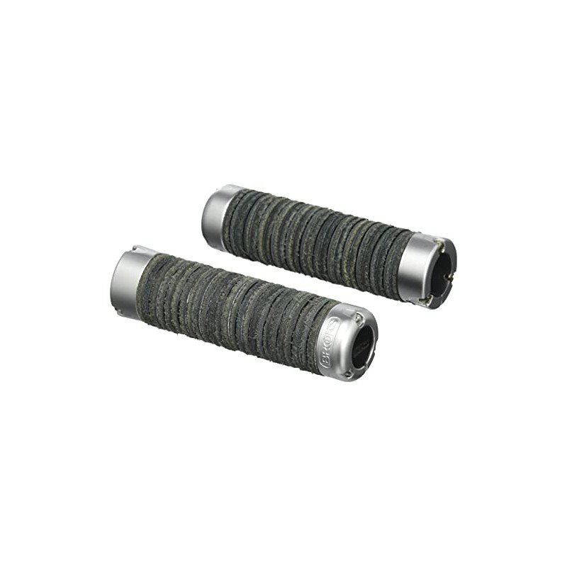 Brooks PLUMP Leather Grip Black Adjustable Length Natural Leather Grip