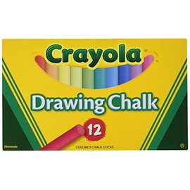 Crayola Non-Toxic Chalkboard Chalk (510403), Assorted