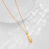 CUFELMU Gold Sardine Fish Pendant Necklace for Women Minimalist Ocean