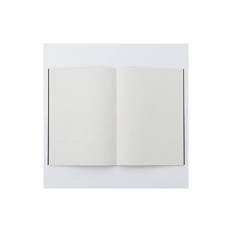 MUJI NAA12A9S Notebook, 0.2 inch (5 mm) Square, Dark Gray,