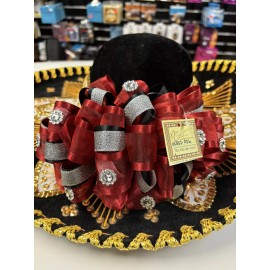 Don Cortez Mariachi Hair Bow OLG52-RD6 Burgundy