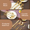 Tlguangw Luxury 16 Pieces Stainless Steel Flatware set, Service for