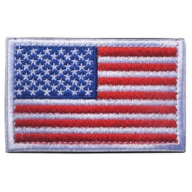 Phoenix Ikki Stars and Stripes USA American Flag Emblem, 24 Types, Survival Game, Military Patch, Cloth, Embroidered, Coat of Arms, Velcro, Applique, 3.1 x 2 inches (8 x 5 cm)