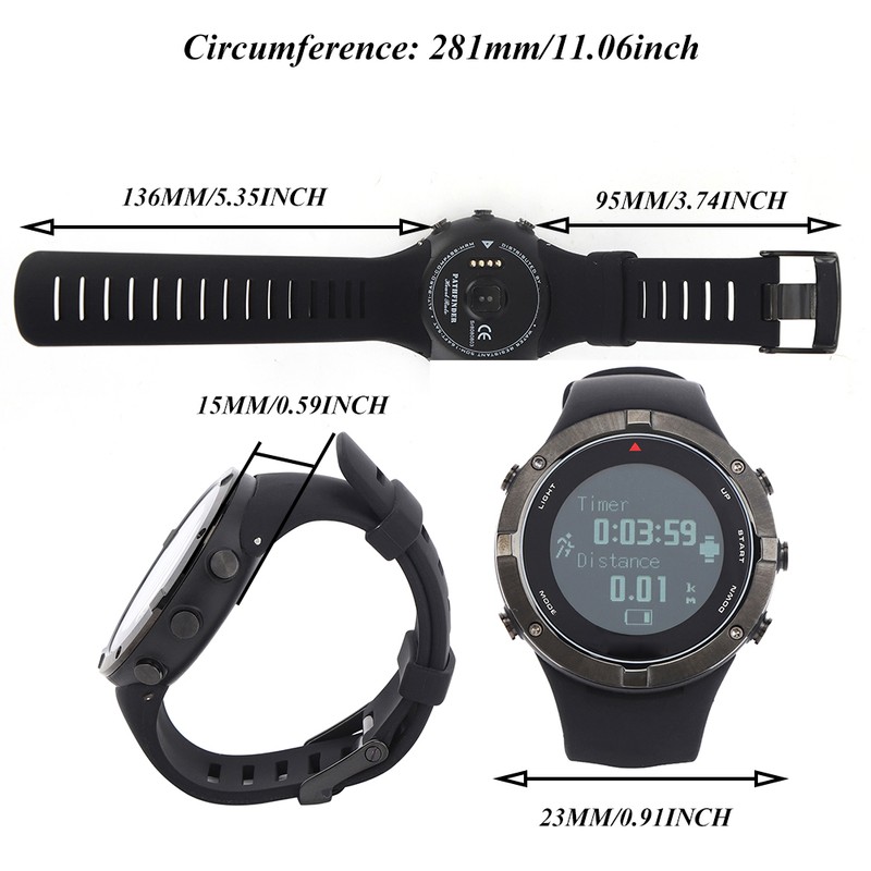 Outdoor Sports Mountain Climbing Compass Air Pressure Step Count Light