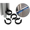 Clips for Cable Attachment to Construction Profile Quick Attachment with