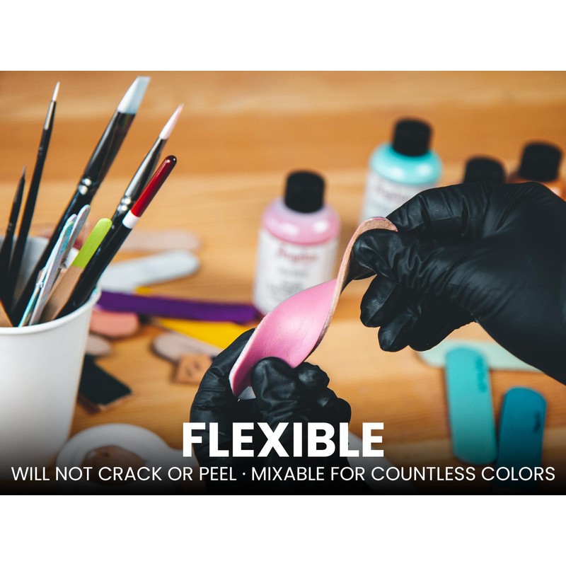 Angelus Acrylic Leather Paint, White, 1 oz