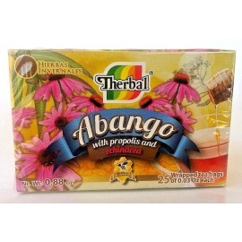Therbal TE DE ABANGO TEA con PROPOLIS ECHINACEA 25 Bags Propoleo Equincea Eucalipto