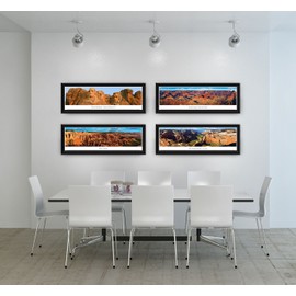 National Elk Refuge - Jackson Hole, Wyoming - Blakeway Panoramas National Park Posters with Select Frame