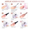 Nude Pink Gel Nail Polish Set 6 Pcs Transparent Neutral