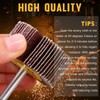 Gisafai 96 Pcs 1/4" Shank 80 Grit Abrasive Flap Wheel