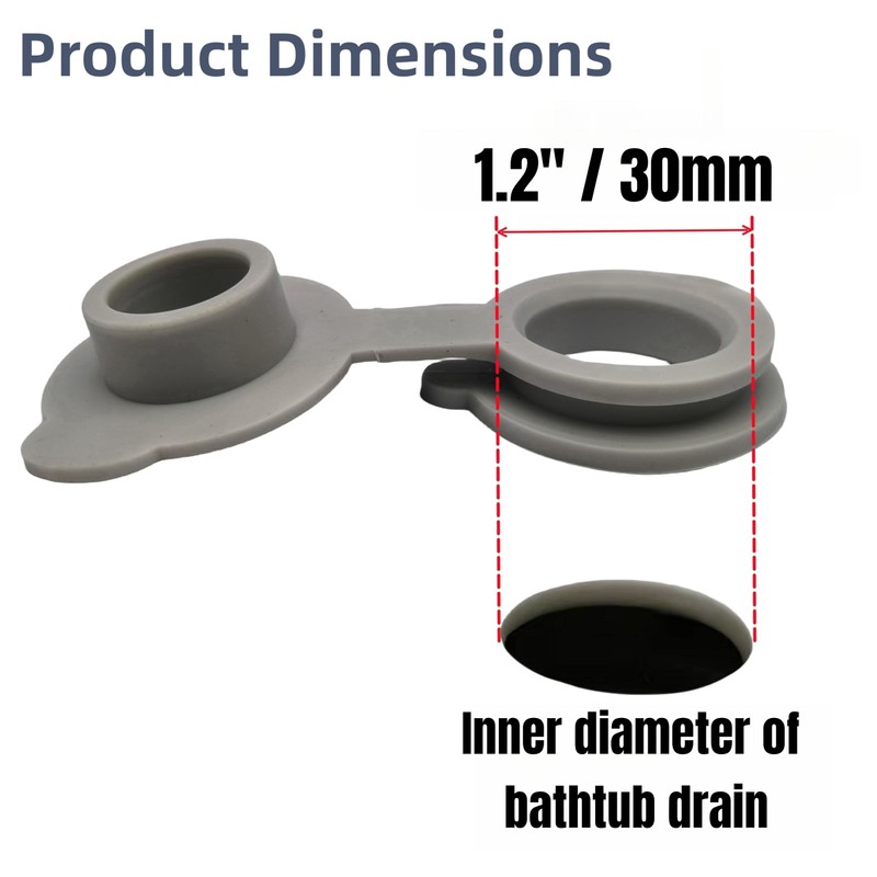 COLDDD Bathtub Stoppers, Silicone Bathtub Stopper, Fits Most Baby Bathtubs,