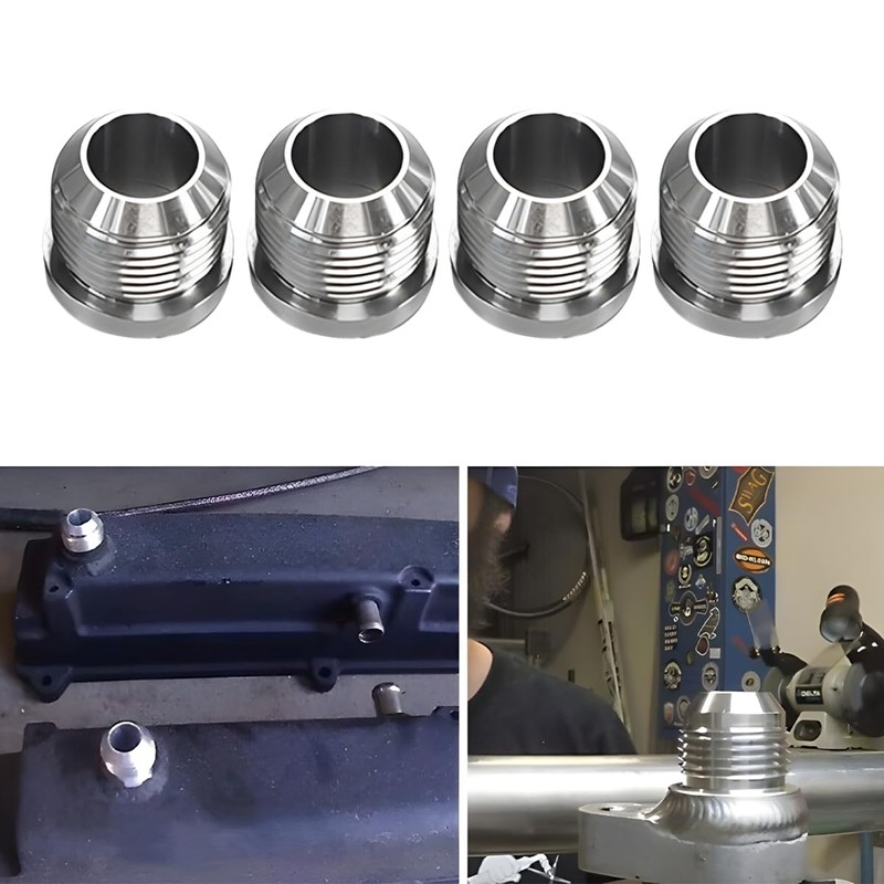 JNNJ 4 Pieces Welded Fittings, Car Internal Thread Pipe Fitting,