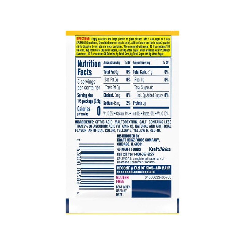 48 Kool Aid packets of Peach Mango Makes 96 quarts