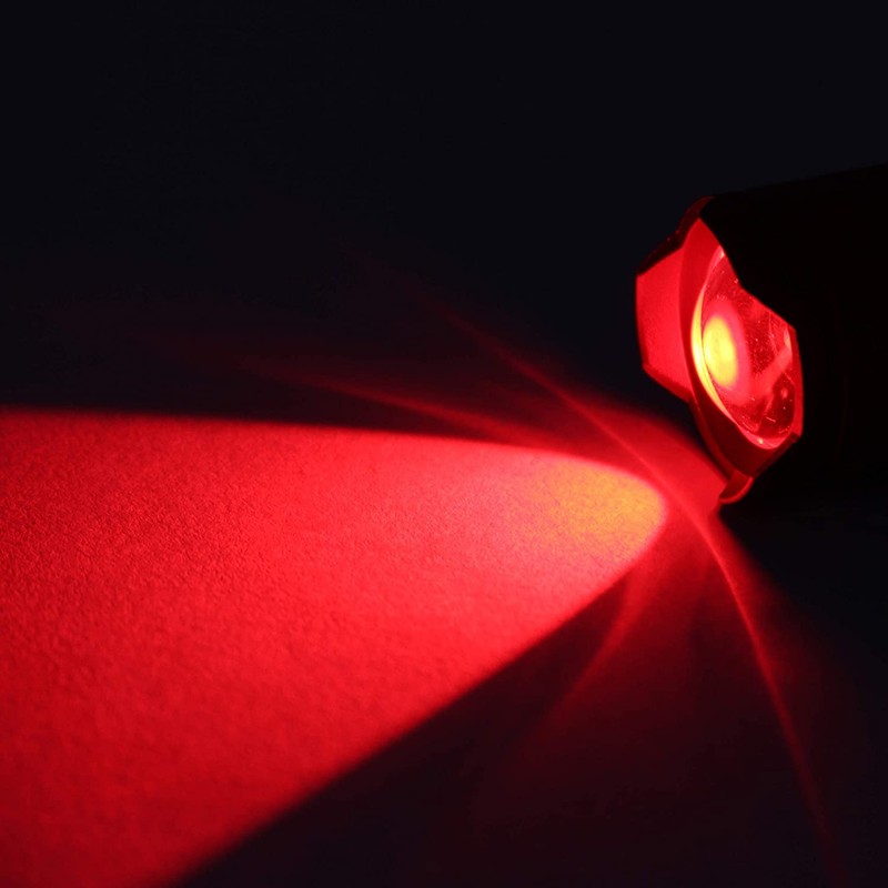 ROUP 2 Pack Mini Red Light Flashlight, Zoomable Red LED