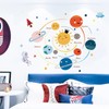 Solar System Wall Stickers for Kids, Universe Space Wall Sticker,
