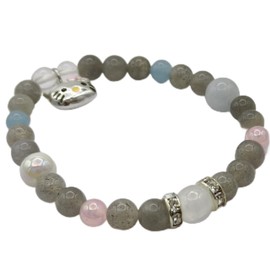 Kawaii Bracelets Crystal Beads Bracelet Cute Cartoon Elastic Beaded Pearl Bracelets Jewelry Bracelet Gift for Fashion Anime Cartoon Accessories for Ladies Women Bff Friendship Wife Birthday Gift