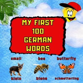 My first 100 German words: Bilingual children's book. Learning through pictures. 100 German words for children aged 3 and above. Bilingual picture book. My First Dictionary English-German for kids.