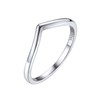 Bestyle Women's 925 Silver Ring Size J to Z, Sterling