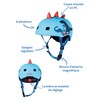 Micro Mobility - Casque Enfant Dinosaure 3D - Coque 100%