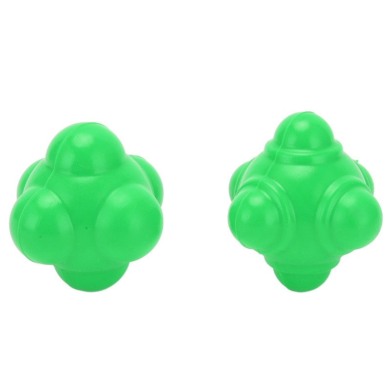 2pcs Rubber Reaction Bounce Balls Irregular Shape Reaction Balls for
