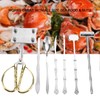 QANYEGN 8Pcs Seafood Tools Set, Lobster Crab Nut Tool Set,