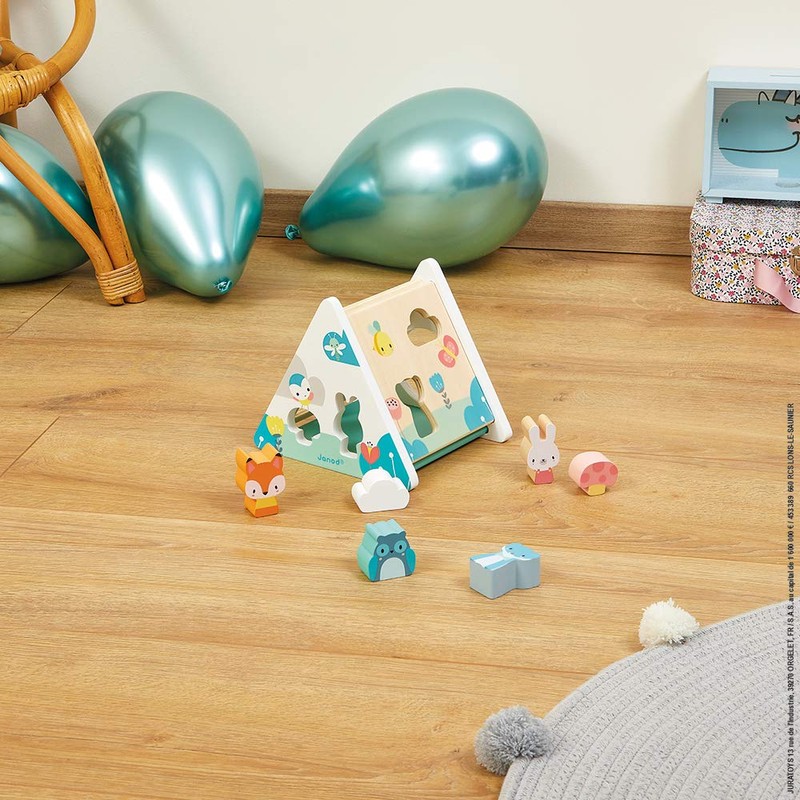 Janod - Pure Wooden Early Learning Toy with 6 Pieces