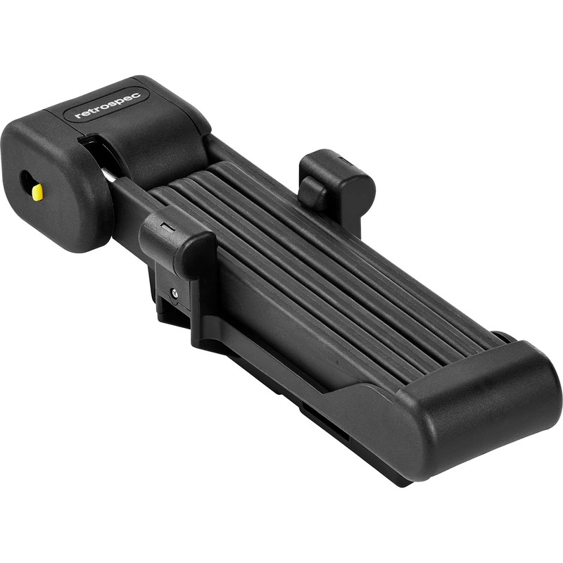 Retrospec Fortitude Folding Bike Lock - Heavy Duty Anti-Theft, 5mm