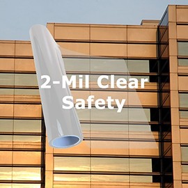 2 Mil Clear Safety Window Tinting Film 12 Inch x 70 Feet