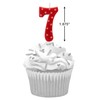 Papyrus Number 7 Birthday Candle, Red Polka Dots (1-Count)