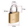 Hermex CL-30 Padlock-30mm Padlock, Brown (Brass)