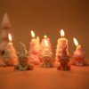 RESIN GO Candle Mold Sets, 6 Pcs Christmas Elf Silicone