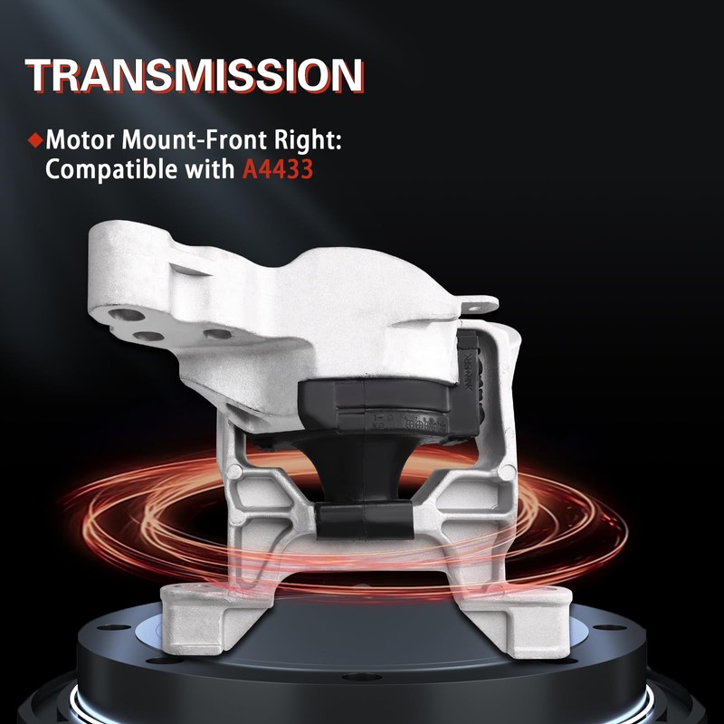 QRYIPPDM Engine Motor and Transmission Mount Kit Compatible with 2014
