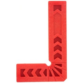 POFET 4pcs 90 Degree Positioning Clamp L Type Right Angle Clamps Woodworking Tool Auxiliary Locator Plastic Square Ruler Angle Holder for Carpenters, DIY Enthusiasts(3inch)