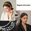SKTMH 6 Pcs Flower Girl Headpiece Faux Pearl Rhinestones Headband