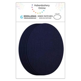 6 Piece Knee Kids Patches. Iron Pads to Protect Your Clothes and Repair of Trousers, Jackets, Sweaters, Shirts. 10.5 x 8 cm. (22. Light Navy)