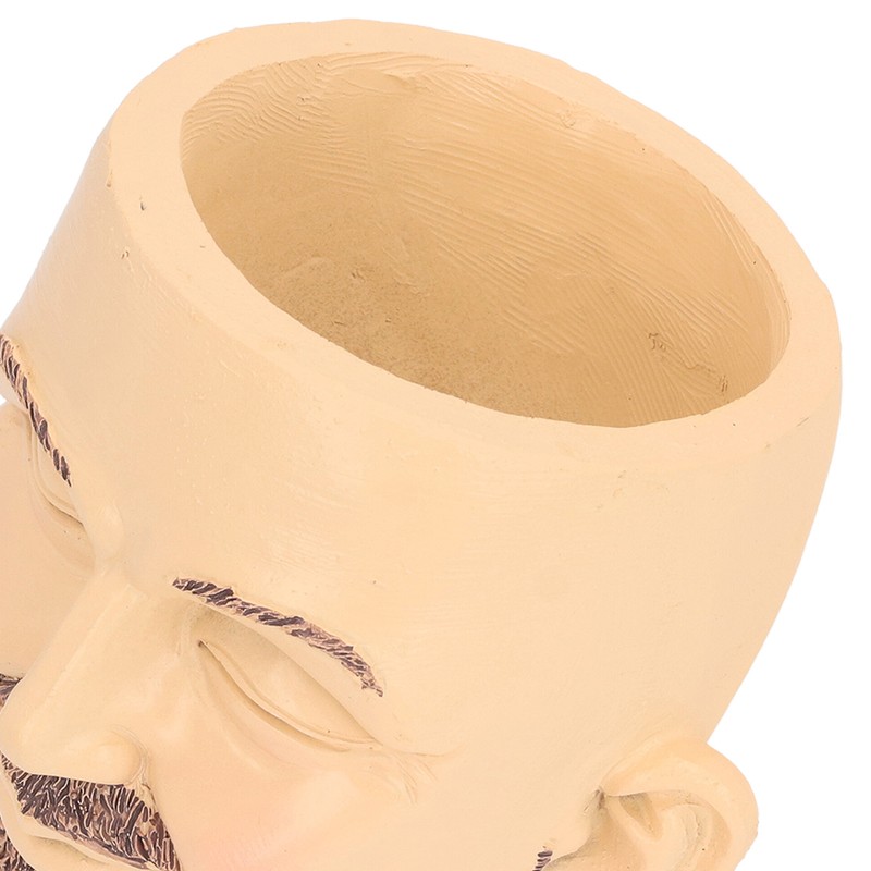 Face Planter Pot with Drainage Hole Man Face Flower Pot