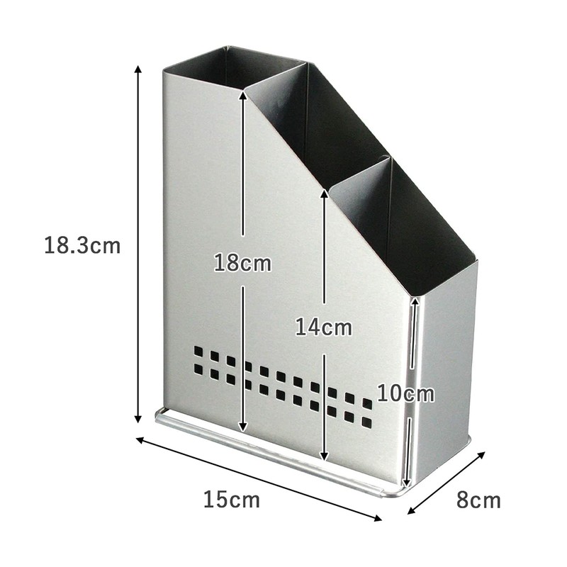 Shimomura Planning 40162 Tsubame Sanjo Kitchen Tool Stand, Removable, Washable,