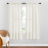 PONY DANCE Semi-Transparent Living Room Curtains, Modern, Short, Set of
