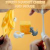 FSFHSJ Stretchy Cheese and Mice Toy , 2 Squishable Mouse
