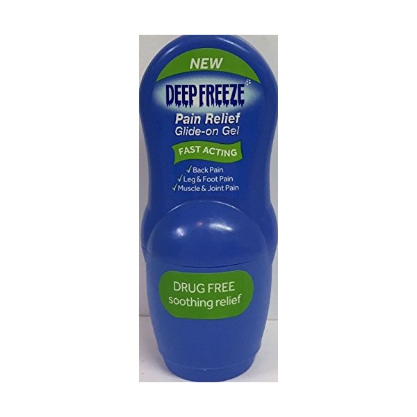 Three Packs of Deep Freeze Pain Relief Glide On Gel 50g