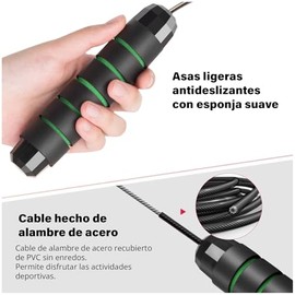 Altera Kanda Juego de Cuerdas para Saltar 2.8 m – Speed Rope Ajustable para Ejercicio, Boxeo, CrossFit y Entrenamiento de Cardio en Casa o Gimnasio