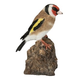 Vivid Arts - Singing Songbird – Realistic Goldfinch Bird Ornament – Pet Pal Collection