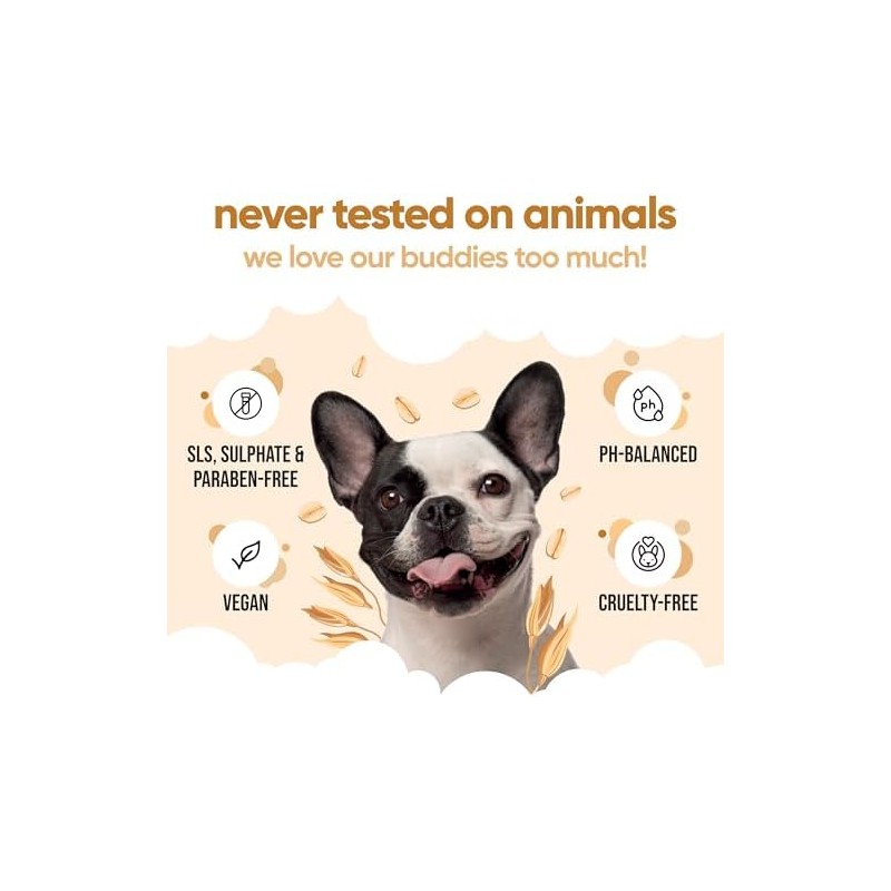 Buddycare Acondicionador De Avena para Perros(16.90 Oz) Elaborado con Aloe